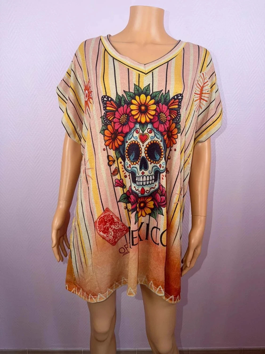 T-shirt voor dames met lurex, één keer gedragen, zeer goede staat – photo 2